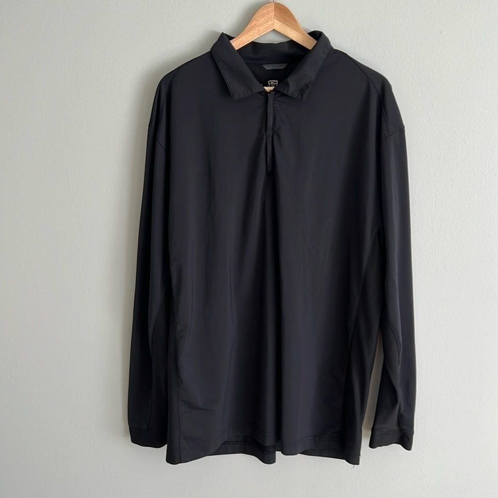 Nike Golf Men’s Quarter Zip Course Long Sleeve Pullover Black XL